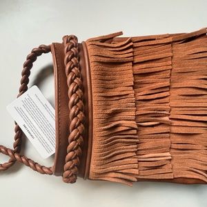 Street Level Fringe Crossbody Bag